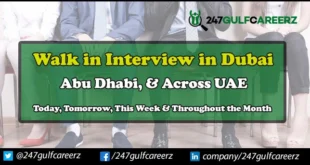 Walk in Interview in Dubai For Freshers